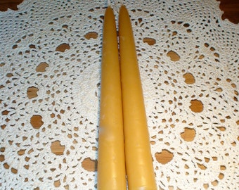 Hand Dipped 8" Beeswax Candles