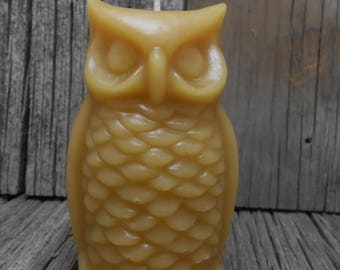 Owl Handmade Beeswax Candle