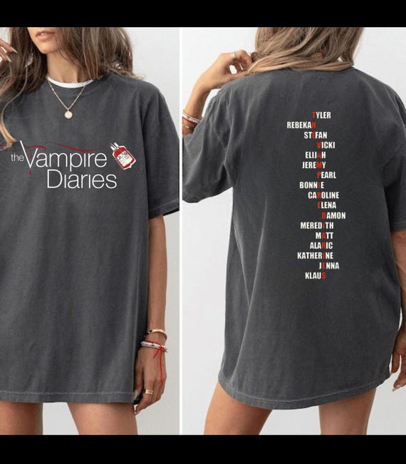 The Vampire Diaries T-Shirts, Vampire Shirt,TVD Merch,Mystic Falls Shirt,Salvatore Brothers,Damon and Stefan Shirt,Bookfan,Vampire,witches