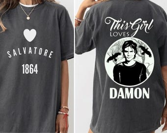 Salvatore 1864 T-shirt,Vampire Diaries T-shirts,Vampire Shirt,TVD Merch,Mystic Falls Shirt,Salvatore Brothers T-shirt,Damon and Stefan Shirt