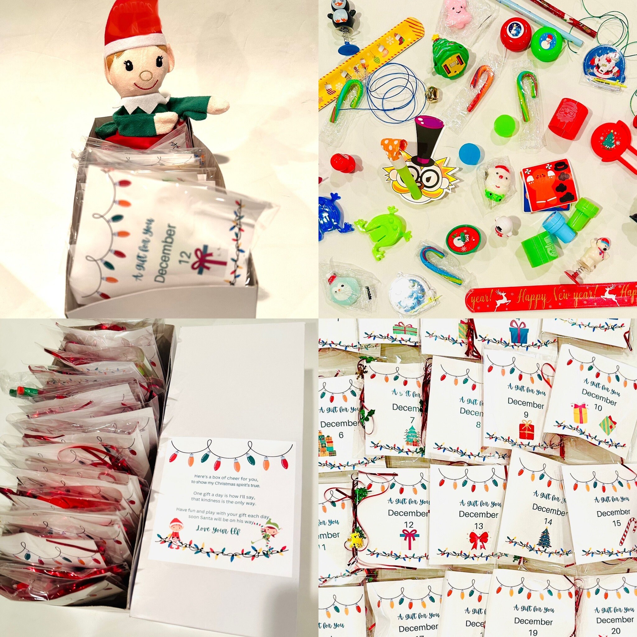 Elf Advent Calendar 2025: 14 Day Christmas Toy Countdown Kit - Etsy