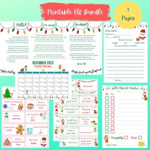 Instant Download Christmas Elf Bundle, Print at Home, Elf Activity, Non-Editable, Elf Props, Elf Arrival, Elf Return, Elf on, Elf Letter Kit