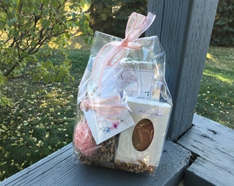 St. Therese of Lisieux Gift Set - Candle Goat Milk Soap Tea - Saintly Soaps