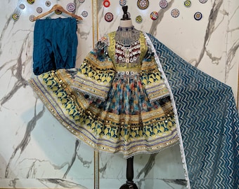 Afghani kochi short party dress for women