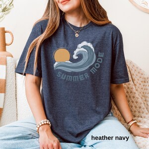 Summer Mode Graphic T-Shirt, Casual Tee, Vacation Wear, Beach Apparel, Gift for Travelers, Surfing Tee, Best Summer gift Tee