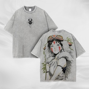 Vintage Washed Shirt | Retro Silhouette Graphic