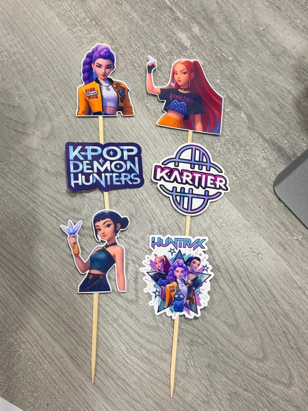 Huntrix, K-pop Demon Hunters Cupcake Toppers - Etsy