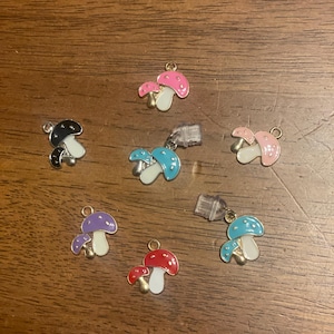 Colored Mushroom Dust Plug Charms for E-Readers | Kindle Charm | Iphone | Ipad | Micro USB | USB-C