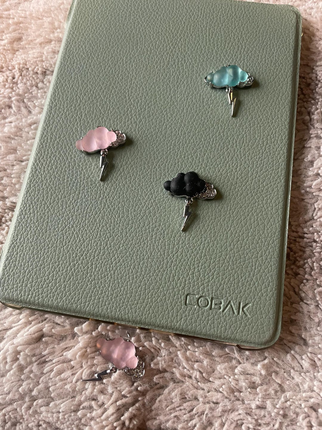 Springtime Thunder Cloud Dust Plug Charms for E-readers | Kindle Charm ...