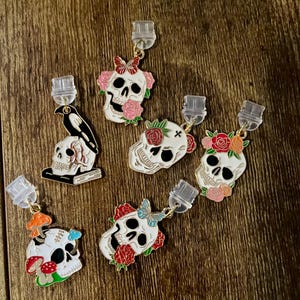 Decorated Skull Dust Plug Charms for E-Readers | Kindle Charm | Iphone | Ipad | Micro USB | USB-C