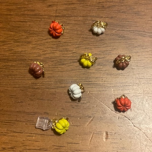 Mini Pumpkin Dust Plug Charms for E-Readers | Kindle Charm | Iphone | Ipad | Micro USB | USB-C