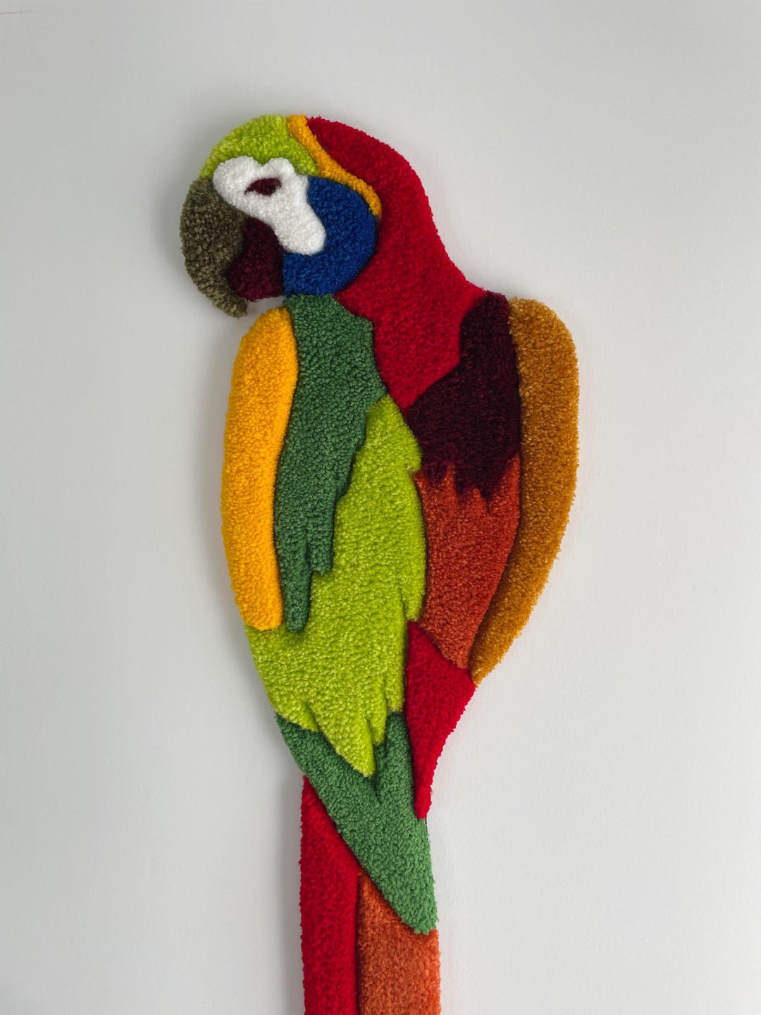 Vasa Parrot Rug Parrot Tufted Rug – Handmade Bird-shaped Wall or Floor Carpet ...