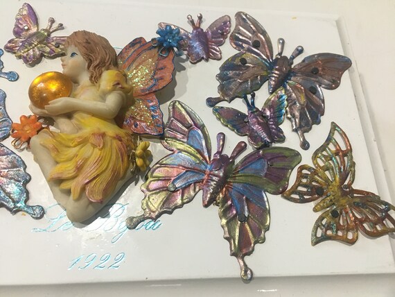 Decorated Cigar Box-Butterfly and Fairy - image 5