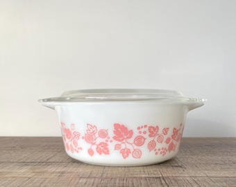 ヴィンテージ コーニング パイレックス ビジョン V-30-B クランベリー