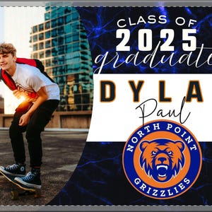 Custom Graduation Yard Signs, Celebrate Class of 2025, Personalized College Signs, Outdoor Graduation Decor, Yard Decorations for Graduates