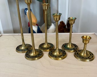 Vintage Brass Candlesticks