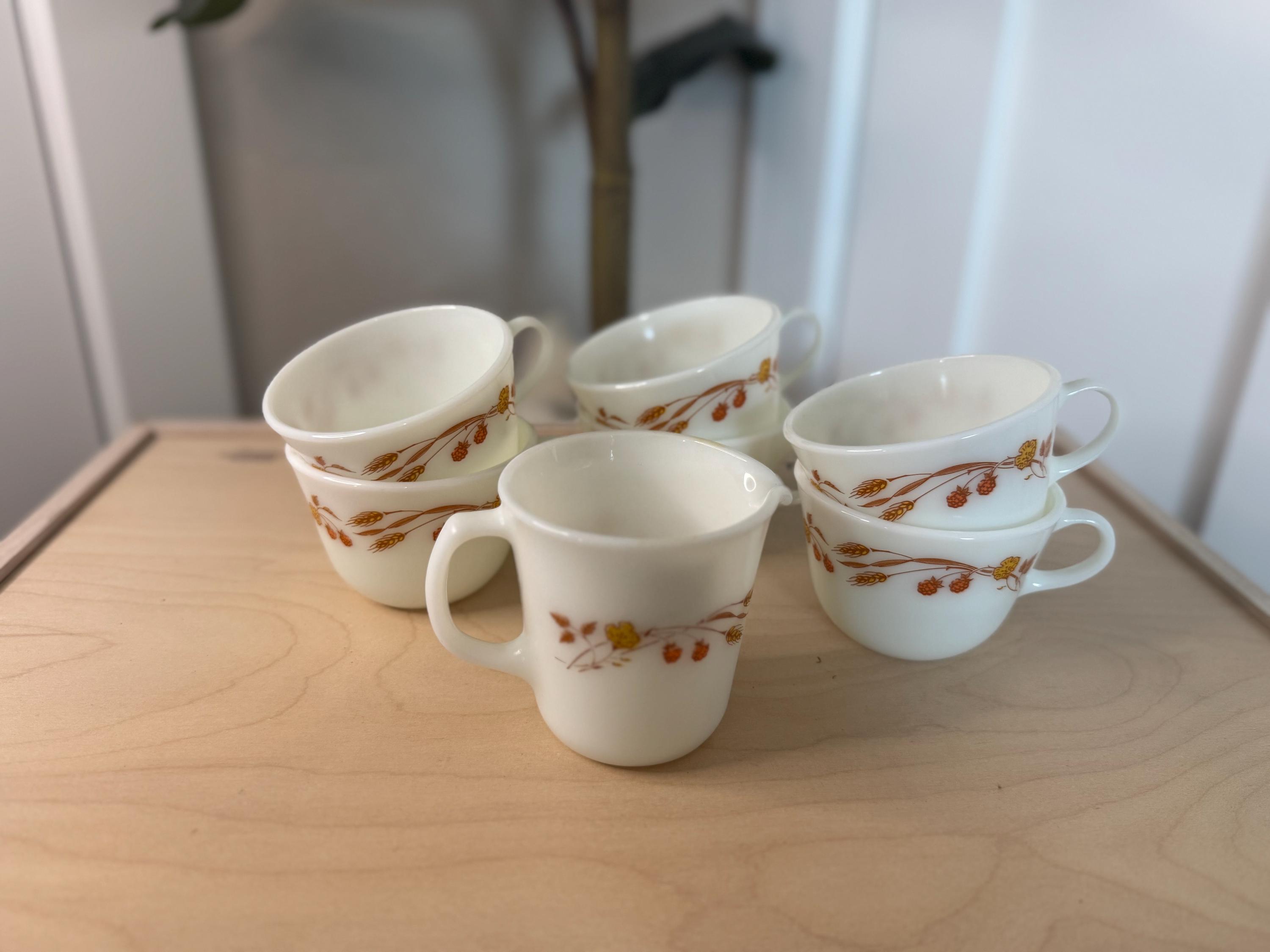 Vintage Pyrex "Harvest Home" Mugs