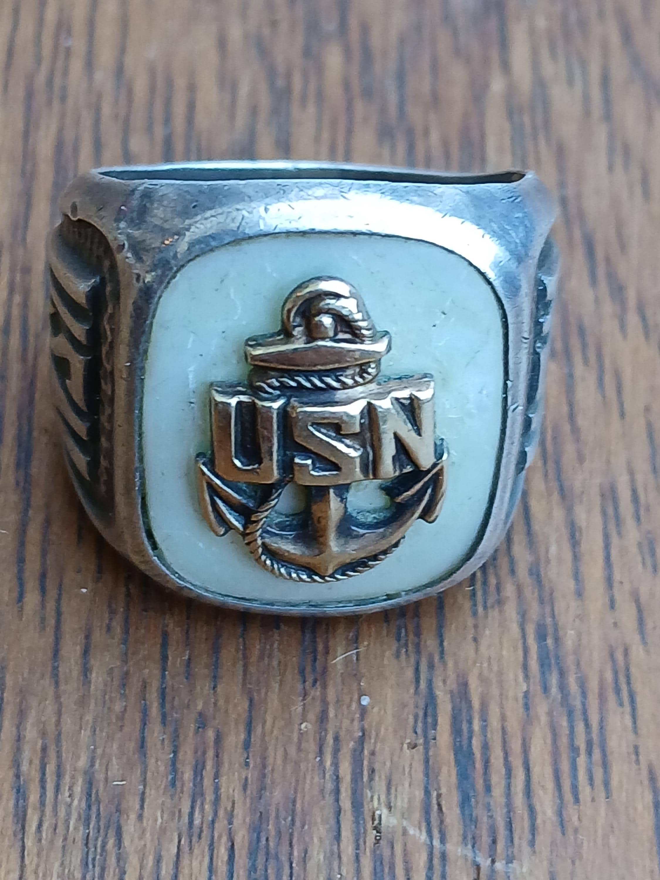 Vintage Us Navy Ring - Etsy