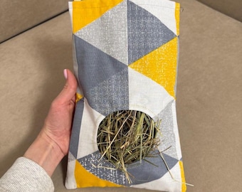 Hanging Cotton Hay Feeder: Guinea Pig, Rabbit Hay Rack