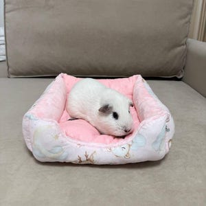 Guinea pig bed and Small Pets – Cotton Top, Fleece or Plush Sides with removable inserts