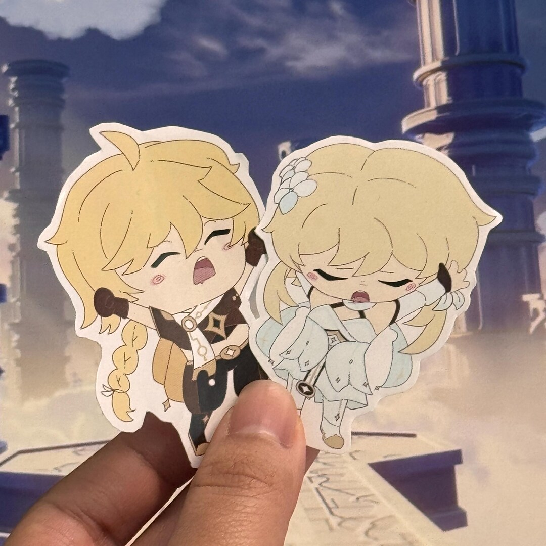 Genshin Impact Traveler Stickers | Aether Sticker | Lumine Sticker ...