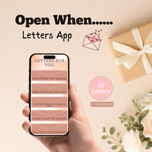 Unieke Open When Letters-app | Gepersonaliseerd digitaal cadeau voor liefde en steun | Aangepaste elektronische berichten voor elke emotie en gelegenheid
