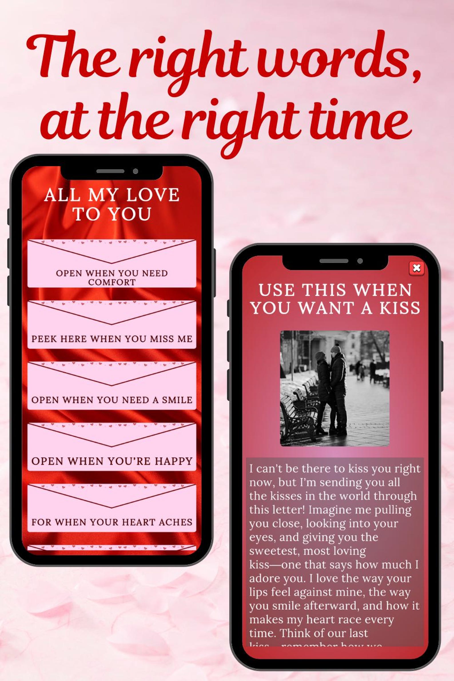 Read This When Open When Letters App | Digital Download Love Notes | Customizable ...