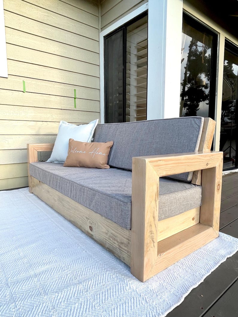 DIY Modern Outdoor Patio Sofa Couch Build Plans | Instant Digital ...