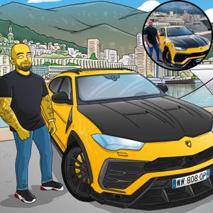 Ritratto personalizzato dei Simpson / Personaggio giallo personalizzato da foto / Idea regalo divertente per coppie, amici o familiari
