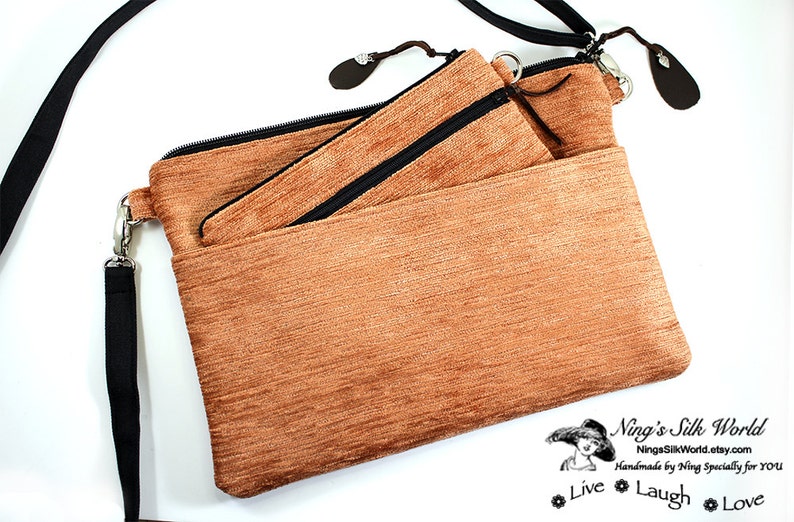 Cross body iPad Bag With Matching Cellphone Wallet fit iPhone Etsy