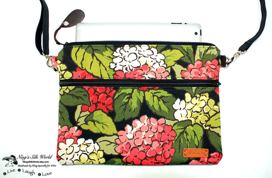 Cross body iPad Bag With Matching Cellphone Wallet fit iPhone Etsy