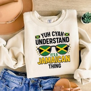 Printable Jamaican Quote Design – “Yuh Cyah Understand It’s a Jamaican Thing” – Digital Download PNG for T-Shirts, Posters, Sublimation