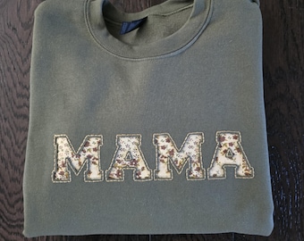 MAMA Reverse Applique Sweatshirt
