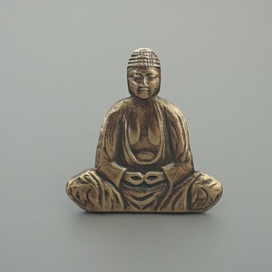 Vintage Jewelry - Vintage Brooch - Buddha Jewelry - Spiritual Yoga Jewelry - Buddha Brooch - Coat Pin - Under 20 - Chloes Vintage Handmade