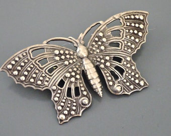 Vintage Jewelry - Vintage Brooch - Butterfly Brooch  - Butterfly Jewelry - Statement Jewelry - Vintage Brass Jewelry - handmade jewelry