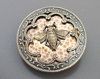 Vintage Jewelry - Vintage Brooch - Bee Brooch - Honey Bee Jewelry - Brass Brooch - Statement Brooch -  Chloe's Vintage Handmade Jewelry