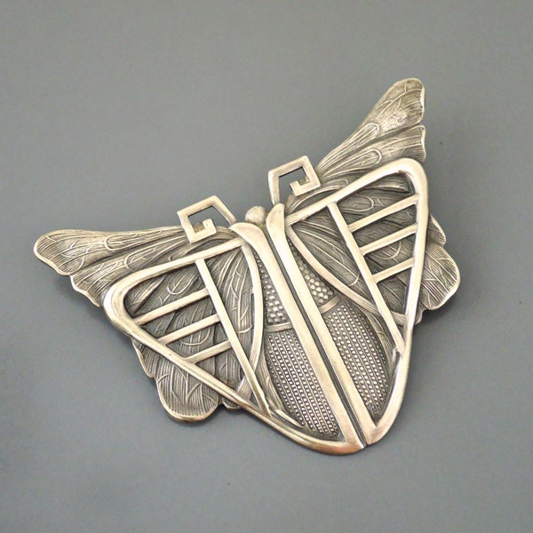 Vintage Jewelry - Vintage Brooch - Art Deco Brooch  - Butterfly Jewelry - Statement Jewelry - Vintage Brass Jewelry - handmade jewelry