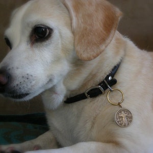 Dog ID Tag - Saint Francis Jewelry - Dog Charm - Cat Tag - Chloe's Vintage Jewelry - Pet Tag - Chloes Vintage handmade Jewelry