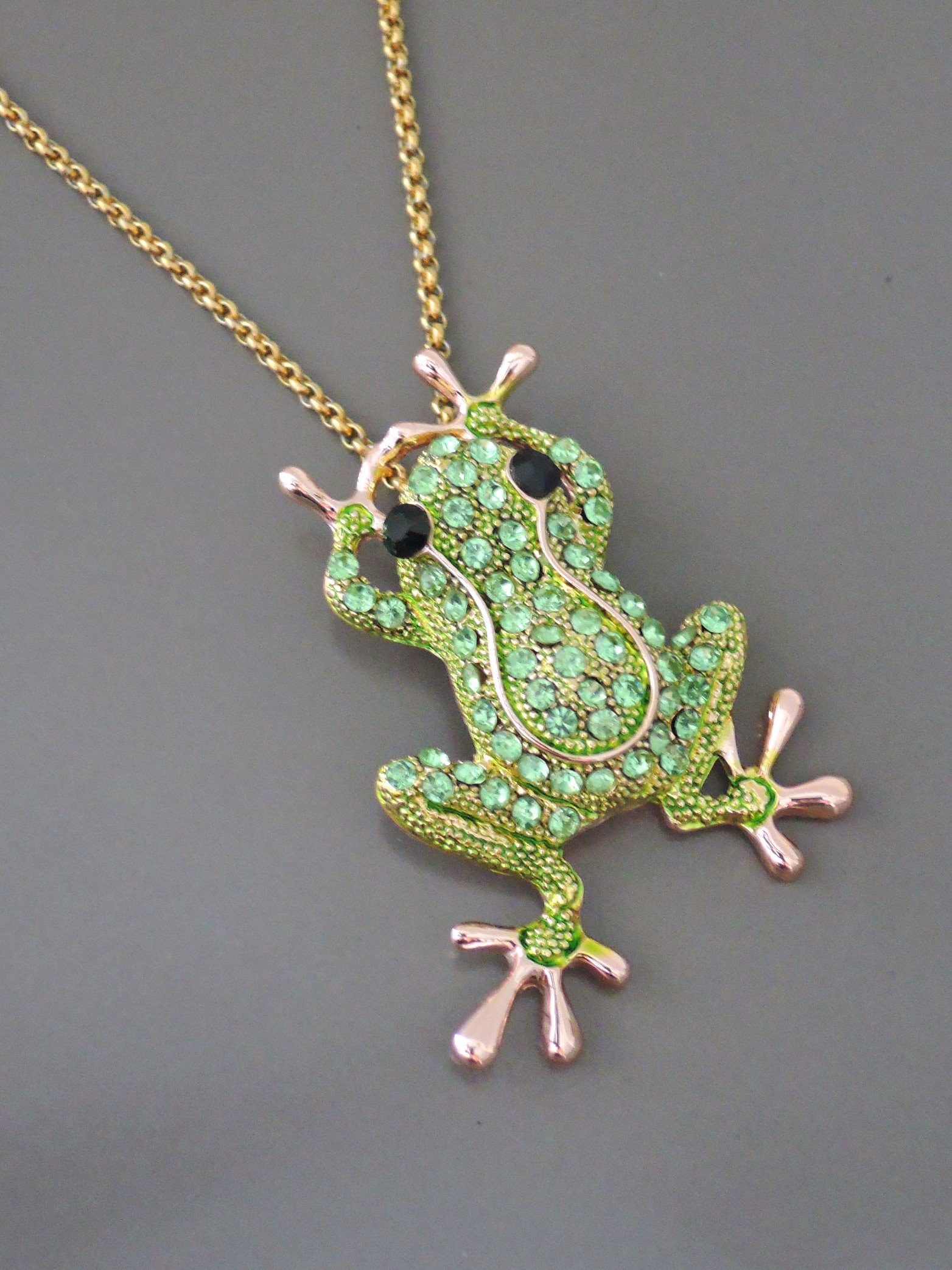 Etsy cheap frog necklace