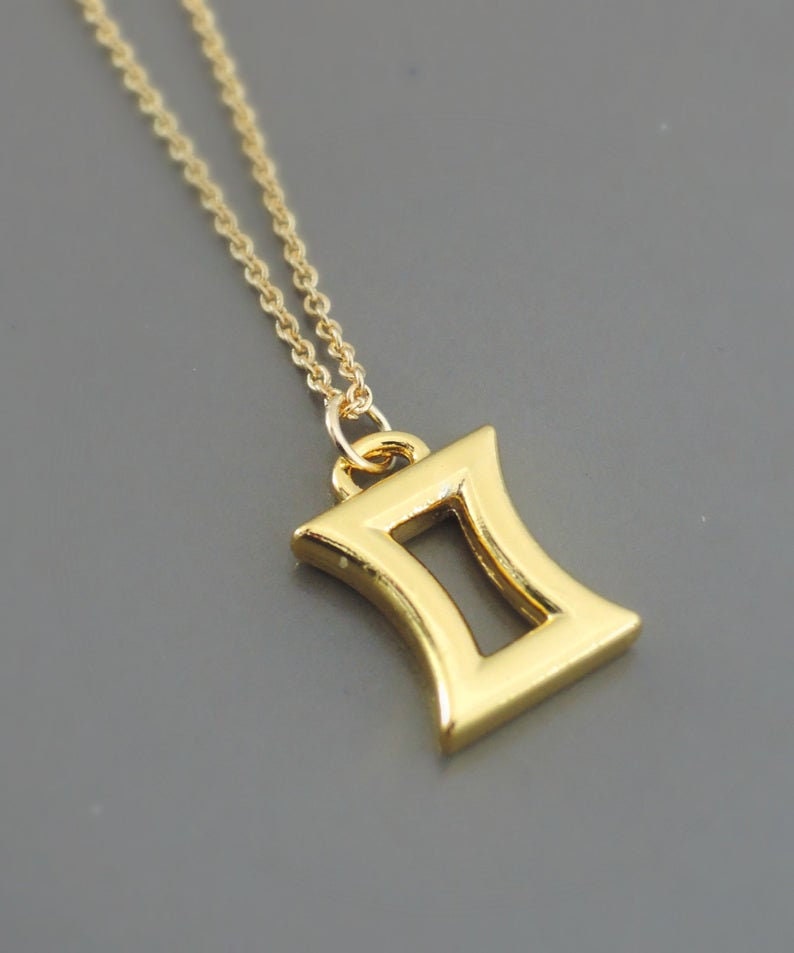 Vintage Necklace handmade jewelry Birth Sign Necklace Astrology Necklace Gold Necklace Vintage Jewelry Personalized Necklace