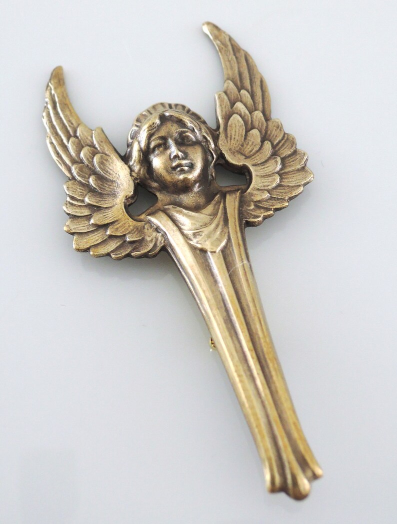 Vintage Brooch Art Deco Jewelry Angel Jewelry Vintage - Etsy
