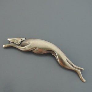 Vintage Jewelry - Vintage Brooch - Greyhound jewelry - Dog jewelry - Vintage Brass jewelry - Chloe's Vintage Handmade jewelry