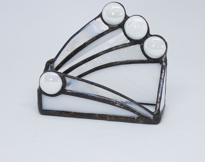 Stained Glass Business Card Holder Glass Business Card Etsy