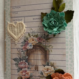 Junk journal  handmade one of a kind journal notebook writing journal scrapbook journal mixed media junk journal paper journal junk journal