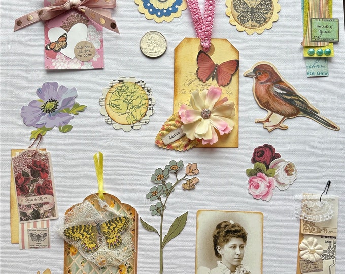 Junk Journal Embellishments Scrapbook Kit Ephemera Scrapbook Supplies ...