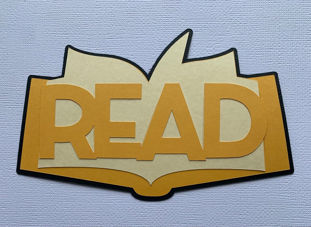 Die Cut Title Die Cut School Die Cut Book Die Cut Scrapbooking Etsy