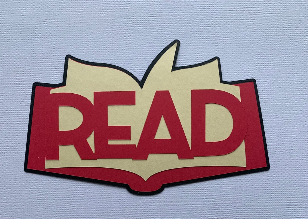Die Cut Title Die Cut School Die Cut Book Die Cut Scrapbooking Read Die