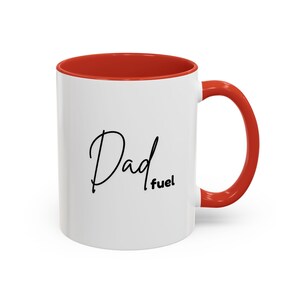 Taza de café &quot;Dad Fuel&quot;: regalo perfecto para papá, asa negra, divertida taza de café, regalo para el Día del Padre, ideal para el hogar y la oficina.