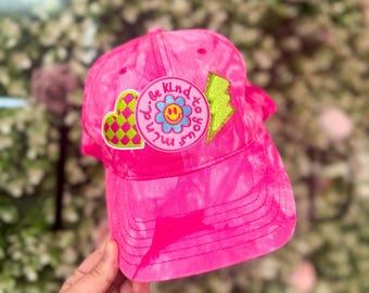 Women\'s Hot Pink Tie Dye Mix Adjustable Size Classic Comfortable Baseball Cap 47 Brand Women main image 2
