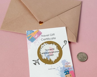 Carte à gratter pour faire-part de grossesse - Vous allez être papa - Révélation de cadeau de bébé pour mari, petit ami, papa pour la première fois - Jolie carte d'identité surprise